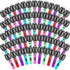 60 Pieces Inflatable Microphones Large Blow up Microphone Assorted Colors Inflatable Microphone