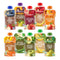 Happy Baby Organics Stage 2 Baby Food Pouches, Gluten Free, Vegan, Clearly Crafted Fruit & Veggie Puree, 4 Ounces, Pack