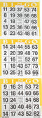INC 3 on Yellow Bingo Paper Cards - 1000 Sheets - 3000 Cards