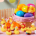 12 JOYIN Pcs Filled Easter Eggs with Rubber Duck, Eggs Hunt, Basket Stuffers Filler for Kids Party Favor, Classroom