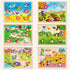 1-3, 6XSET 2-4 2-4, 2 3 SYNARRY Wooden Puzzles for Toddlers Animals Puzzles for Toddlers with Rack, Toddler Puzzles