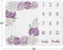 Set Sweet Jojo Designs Lavender Purple Boho Shabby Chic Floral Girl Baby Milestone Blanket Newborn Monthly First Year