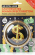 Cash Register Sound Button, Extra Loud Cha-Ching Money Noise, Shiny Gold Color Bling Base, Batteries Included