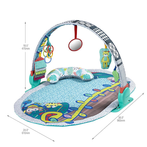 3-in-1 3 Tummy-Time Infantino Deluxe Magic Arch Sensory Development Gym - Ways to Play with Dual-Sided Magical Arch