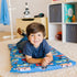 Wildkin Kids Cotton Nap Mat Cover - Soft, Durable with Sewn-in Flap, Fits 1.5" Vinyl Sleep Mats - Heroes