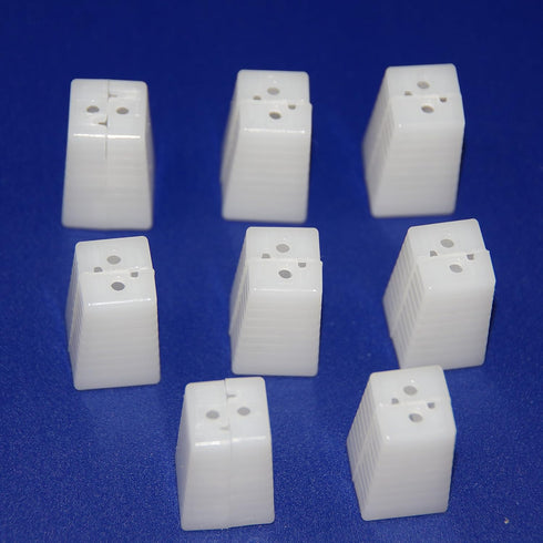 Big 8 Sets (16 Pieces) Blind Tassels, Ivory, Trapezoid Design, Safety Pull Cord for Homes, Boats, and RVs