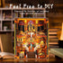 VORATHIS 3D Book Nook Kits for Adults The World Library Booknook Wooden Puzzle with LED Lights Creative Bookshelf
