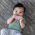 Infantino Lil' Nibbles Vibrating Apple Baby Teether, Sensory Exploration and Teething Relief with Soothing Vibrations