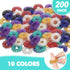 200 Pcs Acupressure Rings Fidget Spiky Sensory Finger Massager Ring Stress Relief Fidget Sensory Toys Anxiety Relief