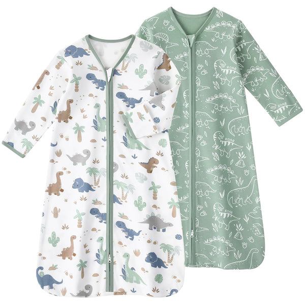 Baby Sleep Sack 12-18 Months, Long Sleeve Baby Wearable Blanket 0.5 Tog