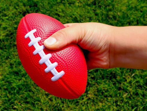 3 Pack of Mini Foam Footballs for Kids - Tiny Football 4.75" in Length - Little Toy Football
