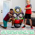 Franklin Sports Kids Football Target Toss Game, Inflatable Throwing Target Toy with Soft Mini Footballs