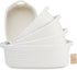 NaturalCozy 5-Piece Rectangle Storage Basket Set- Natural Cotton Rope Woven for Organizing!