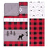 3 Set, Trend Lab Lumberjack Moose Piece Crib Bedding Gender-Neutral Color Palette, Includes Quilt, Fitted Crib Sheet