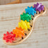 Melissa & Doug Rainbow Caterpillar Gear Toy - 6 Interchangeable Gears for Toddlers and Babies