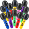 Inflatable Microphones for Parties - (Pack of 12) 10-inch Neon Colors Blow