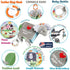 Touch and Feel Elephant Crinkle Book - Baby Toy with Rattle and Teether