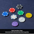 Boyzhood Poker Set - 300 Pcs Poker Chips with Aluminum Travel Case, 11.5 Gram for Texas Holdem