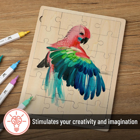 24 11.8" 8.8", Mr. Pen- Blank Wooden Puzzle, Pieces, x Wooden Blank Puzzles to Draw on