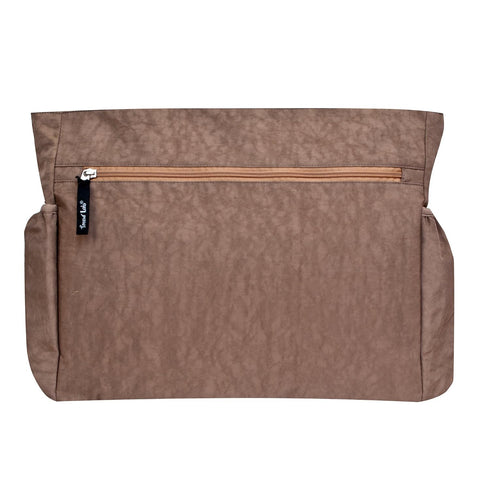 Brown Crinkle Tote Diaper Bag by Trend Lab