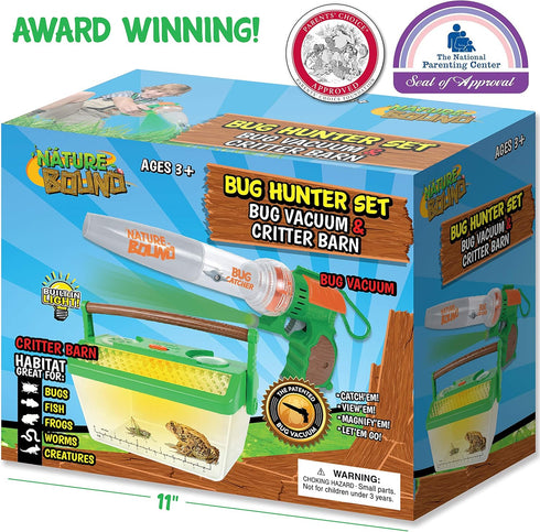 Nature Bound Bug Catcher Vacuum with Light Up Critter Habitat Case, Eco-Friendly Outdoor Toys for Kids, Includes Vacuum
