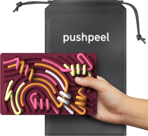 3+ 11 Pushpeel Sensory Activity Board: Silicone Fidget Toy for Calming, Stress, Anxiety, ADHD & Autism | Silent, No