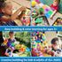 VIAHART BRAIN FLAKES 500 Piece Set, Interlocking Plastic Disc Toy for Creative Building, Educational STEM Learning for