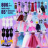 800+Pcs 6 8-12, 6 7 8 9 10 11 12 ONE TO FOUR Fashion Designer Kits for Girls with Mannequins - Girls Fashion Design