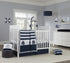 Nautica Kids Super Soft Changing Pad Cover - Navy & Light Blue Anchor Design