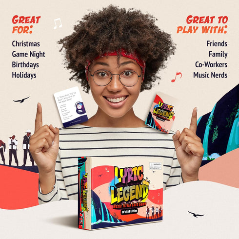 Lyric Legend - R&B Music Trivia Game for 90's Lyrics - Fun Music Games and Gifts for Adults & 90’s Trivia