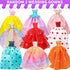 56 Pcs Doll Clothes and Accessories,2 Wedding Gowns 2 Evening Dresses 6 Fashion Dresses 4 Set Casual Outfit Top and Pant 2 Swimsuit,20 Hanger 10 Shoe 10 Accessories Toys for Girls Kid Gift