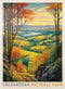 MyPuzzle Shenandoah National Park: Rolling Hills - Vintage Poster Premium 1000 Piece Jigsaw Puzzle for Adults