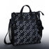 Lassig Reflective Star Diaper Bag - Black with Stroller Hooks