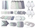 Navy Tribal/Aztec Quilted Changing Pad Cover