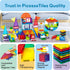Set Set PicassoTiles Magnetic Brick Tiles STEM Creative Magnetic Tiles Building Block Building Brick Construction Toy