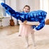 IKASA Large 43" Blue Whale Stuffed Animal Plush Toy, Giant Cute Jumbo Fluffy Fat Marine Plushie for Kids
