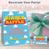 Diaper Raffle Game Kit for Baby Shower (1 Sign + 50 Tickets) - Blue Sky & Cloud Theme Party Supplies