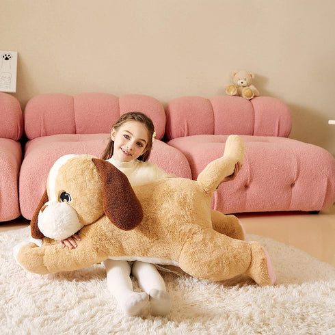 Giant Labrador Dog Stuffed Animal Plush Toy - Large Yellow Labrador Puppy, Jumbo 30" Cute Plushie, Birthday Gift