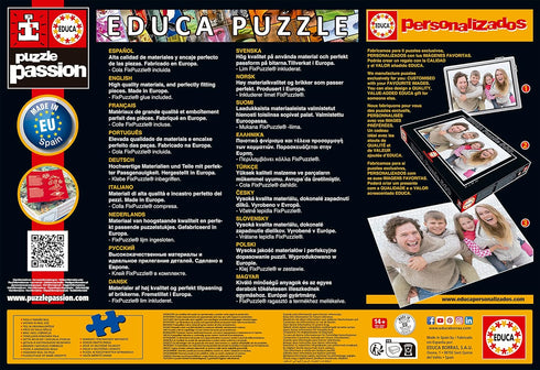 Educa Europe Landmarks 2000 Piece Jigsaw Puzzle with Glue Included, Completed Image 37.75" x 26.75" - Ages 14+ (17697)