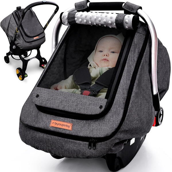 Youpinby Waterproof Baby Stoller Bunting Bags Winter Carseat Canopies Cover to Protect Baby