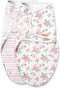 SwaddleMe Luxe Easy Change Swaddle Size Small/Medium, 0-3 Months, 2-Pack (Water Color