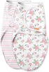 SwaddleMe Luxe Easy Change Swaddle Size Small/Medium, 0-3 Months, 2-Pack (Water Color
