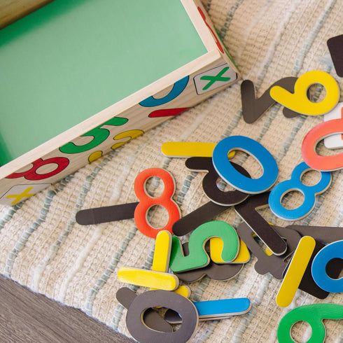 Melissa & Doug 37 Wooden Number Magnets in Box