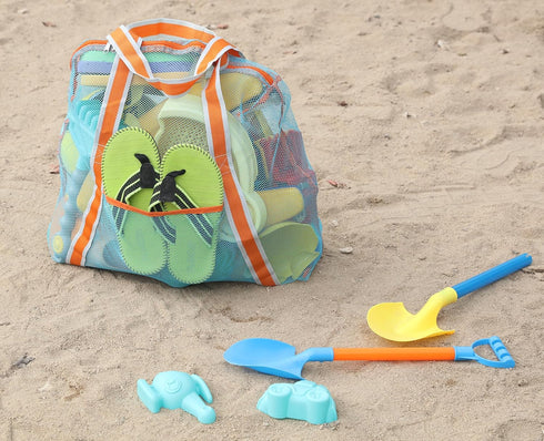 Swimming LEAFOREST Large Beach Bag with Zipper - Lightweight Mesh Bag for Pool Sand Toys