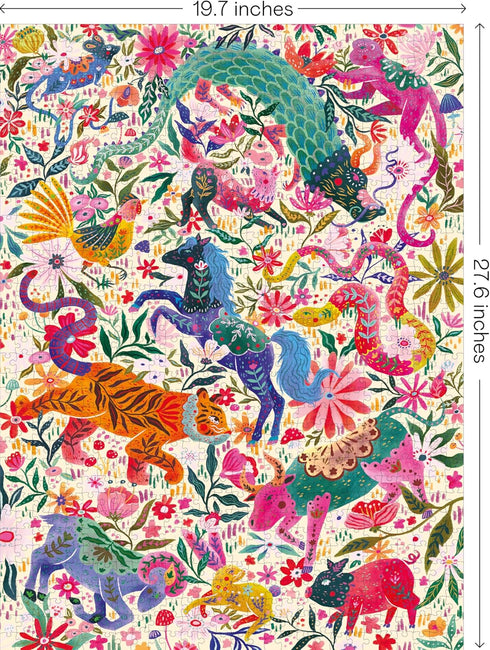 1000 1000 20x28 inches Elena Essex Puzzles for Adults - Zodiac Animals | Piece Puzzle | Jigsaw Puzzles Pieces | Dragon