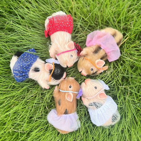 5 Inch OtardDolls Reborn Piggy Dolls, Full Silicone Soft Lifelike Mini Pig Dolls Mini Realistic Newborn Cute Realistic