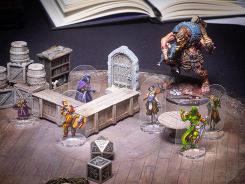 Arcknight Mankind Horde Flat Plastic Miniatures, 31 Unique Human-Themed Enemy Minis for DND
