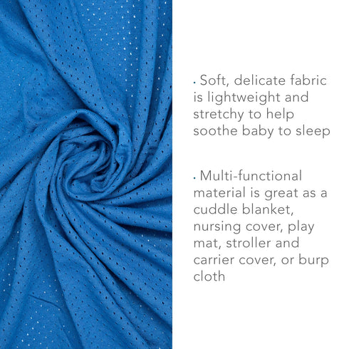 Woombie Set Set 3, 44 44 inches Organic Cotton Airwrap Baby Swaddling Blanket - Lightweight, Multi-Use Receiving