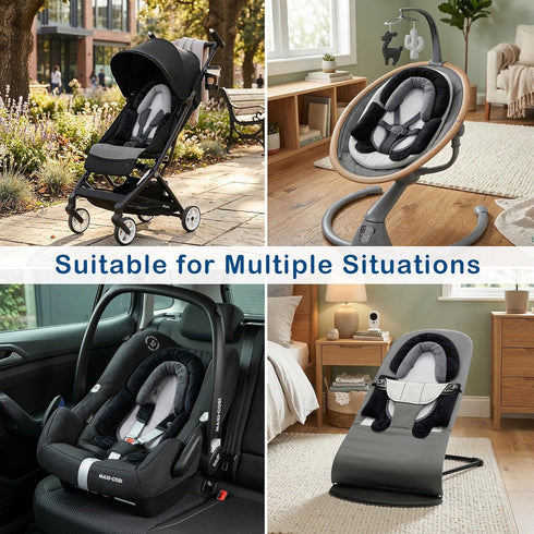 3-in-1 Pro Goleem Breathable Infant Car Seat Head Support, Soft Infant Car Seat Insert, Carseat Cushion for Toddler