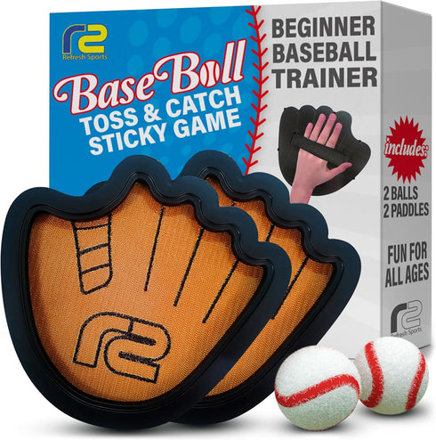 Toss and Catch Ball Game Set - Easy to Use Sticky Balls